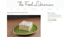 Desktop Screenshot of foodlibrarian.com